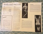 Cinema Press Book Mods And Rockers The Beatles Original 1965 British Film Rare