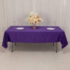 Purple 60x102  Rectangle Lamour Satin Tablecloth Wedding Party Home Banquet