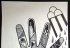  original  Hopi Drawing  G Quiyo     hand Print     With Artist Note  11 X 8 Inch