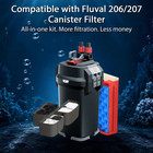30 Pack Replacement Filter Media Kit Compatible With Fluval 206 207 Aquarium Fil