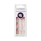 Kiss Impress No Glue Mani Press On Nails  Design   soft Petals   Pink  Short