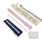 Soprano Recorder Style German Style C Key 8 Holes Soprano Recorder Baroque Pink