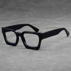Thick Acetate Black Eyeglass Frame Women Men Retro Full Rim Retro Square Glasses