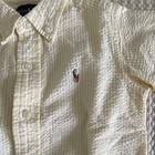 Ralph Lauren Boys 18m Lot Of 2 Short Sleeve Cotton Plaid Collared Logo Shirt