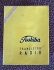 Toshiba 6tp-354 Vintage Transistor Radio W  Case Etc      Parts repair