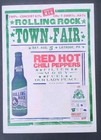 Red Hot Chili Peppers Hatch Show Print Rollingrock Town Fair 2000 Concert Poster