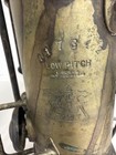 Vintage Buescher True Tone Low Pitch Saxophone With Neck Untested Parts Repair