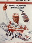 Miller High Life Racing Sign Bobby Allison - Nascar Grand National Champion