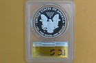 2017-w American Silver Eagle Proof - Pcgs Pr70 Dcam - First Day Issue Gold Foil