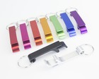 Lot 100pcs Free Customized Aluminium Can Bottle Opener W  Key Chain Ring Gift 