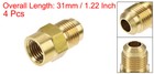 4pcs Brass Pipe Fitting 3 8 Sae Flare Male To 1 4npt Female Thread Tube Adapter