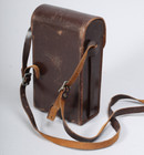 Vintage Leather Camera Case With Strap 7  X 4  X 2  For Folding Camera Or 