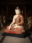 Very Large And Special Antique Buddha Statue From Burma  19th Century