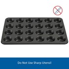 24 Cavity Mini Muffin Pan    1 8 Inch Diameter Cups gray carbon Steel