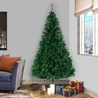 5 5-8 Ft Unlit Artificial Christmas Pine Tree W  Sturdy Stand For Holiday Decor