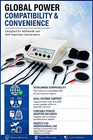 4 Channel Electrotherapy Unit   Tens Pain   Stress Relief   Carbon Pad Therapy