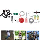 160 Feet Zip Line Kit For Adult Up To 330lb With W  Seat   Brake Gift 