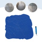 Blue 18  X 18  Slate Stone Texture Set Decorative Concrete Cement Stamps Mats