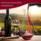 750ml Lead-free Crystal Glass Wine Decanter Swan Neck Aerator