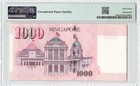 Singapore 1000 Dollars 2017  P-51h  Pmg 67 Epq Superb Gem Unc  1 Solid House