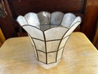 Vintage Capiz Shell Clip On Lamp Shade  6 1 4  X 8   Free S h