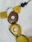 Handmade Tagua Nut Necklace And Earring Set From Ecuador