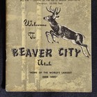 Ephemera Welcome Brochure Utah Beaver City Travel Vacation Original 4      7     Vtg