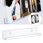 1-10x Floating Vinyl Record Album Wall Mount Display Shelf Acrylic Clear Holder