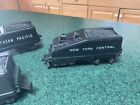 4 1950   s Marx Toys O Gauge Tenders santa Fe penn Central  Ny Central   S Pacific