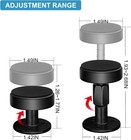 Krisler Adjustable Threaded Bed Frame Anti-shake Tool  Headboard Black 