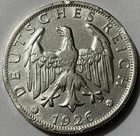1926-f German 2 Reichsmark Silver Km-45 Rare