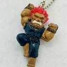 Vintage Capcom Bandai Street Fighter Akuma Gouki Mini Figure Keychain Retro