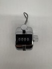 Metal Manual Tally Clicker Counter Hand Held 4 Digitals Stainless 0-9999