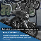 16  Bar Hydraulic Clutch Cable   Upper Brake Line For Harley 14- 16 Touring Abs