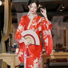 Japanese Women Kimono Chinese Traditional Wafuku Robes Summer Silkly Sleep Gown
