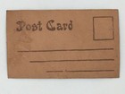 Vintage Leather Postcard Patch Novelty Hand Painted Western 3d Red Tulip 1900s