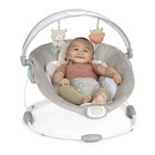 Ingenuity Inlighten Baby Bouncer Seat With Light Up Toy Bar   Tummy Time Pillow 