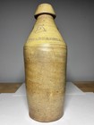 Antique P  Pfannebecker Paterson Nj Stoneware Beer Bottle Cobalt Blue    b    1800s