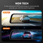 Wolfbox 4k G840s 12  Dash Cam Car Rear Mirror View Backup Dual Camera With Cpl