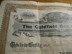 Antique - Certificate Of The Capital Stock Of The Goldfield Rex Mining Co   1904