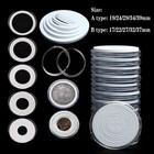 10pcs Clear Round Coin Capsule Container Storage Box Holder Case Plastic