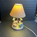 Lambs   Ivy Jungle Safari Animal Nursery Table Lamp Pink girl  Tested Works 