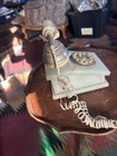 Sitel Ptt747 Faux Marble onyx Look Rotary Dial Desk Phone Brass Handset Cord
