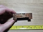 Vintage Letterpress Printing Block Electrical Repair Electrician Advertising