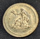 Seated Liberty Design Bu Unc  Gilt No Gold In It  Token Medal   Cool Piece  