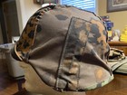 German Ww2 Ns64 Helmet With Reversible Camouflage Cover Size 64