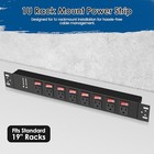 Rack Mount Power Strips 8 Outlet Strips With Individual Switches  Pdu Power Stri