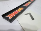 Hot Wheels Track - Standard Straight Sections - Black W  Flames - 1 Pieces