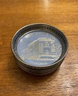 6 Vintage Metal Drink Coasters Ash Trays San Francisco Cable Car Mcm Trinket