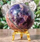 Natural 60mm Blue Amethyst Crystal Stone Healing Energy Reiki Chakra Sphere